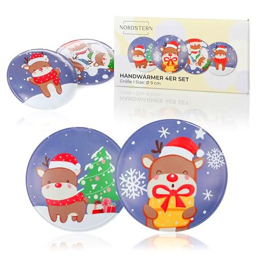 Nordstern Calentadores de manos de reno, juego de 4 unidades