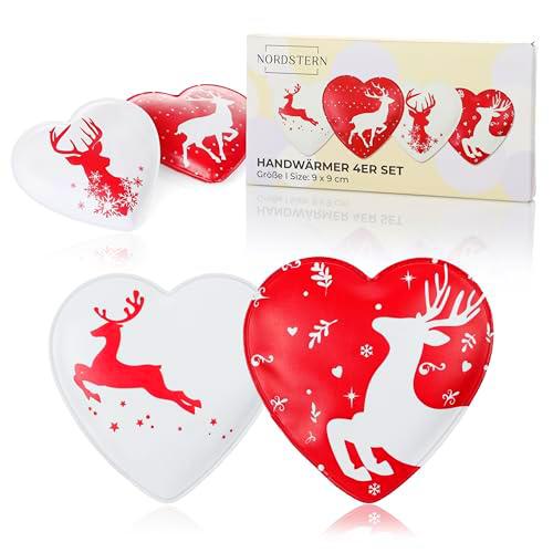Nordstern Calentadores de manos de ciervo, juego de 4 unidades