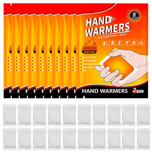 Calentadores de manos, 20 unidades, calentadores de bolsillo