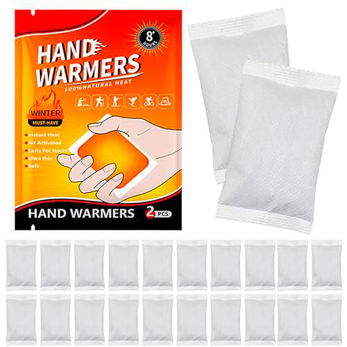20 calentadores de manos (10 pares de calentadores de bolsillo)