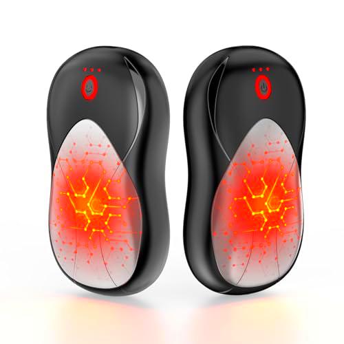 Calentador de Manos Magnético Recargable 2 Piezas, 2 en 1 Calienta Manos de Bolsillo Portátil Reutilizable