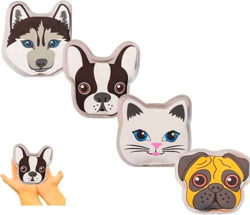 Juego de 4 calentadores de bolsillo | calentadores de manos de animales