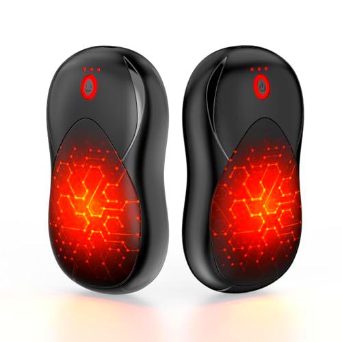 Calentador de Manos Magnético Recargable 2 Piezas, 2 en 1 Calienta Manos de Bolsillo Portátil Reutilizable