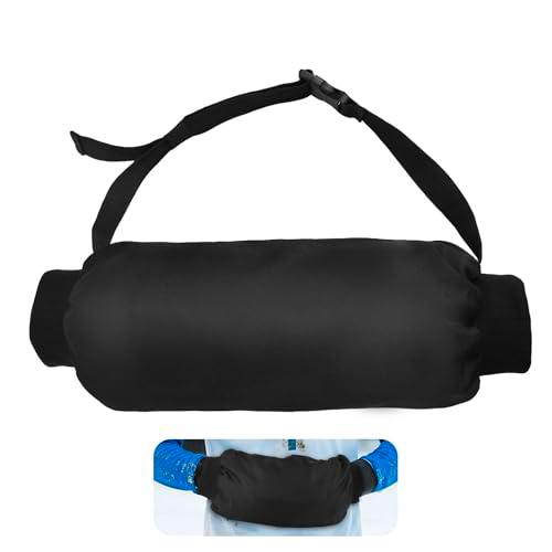 Calentador Manos Futbol, Calentadores Manos de Poliéster a Prueba de Viento para Fútbol Accesorio Deportivo Práctico Ideal para Camping Senderismo y Ciclismo (Negro)