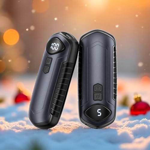 Calentador de manos recargable, 2 unidades, calentador eléctrico portátil de 6000 mAh