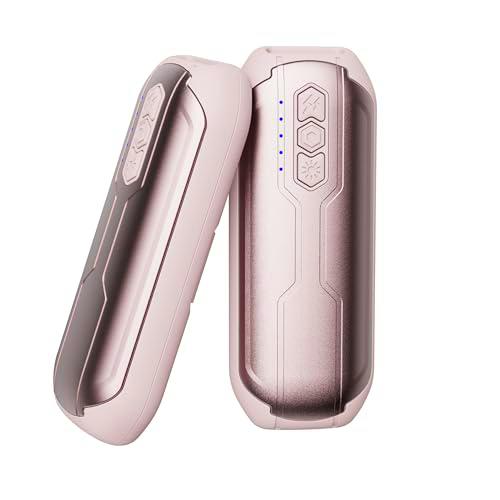 GARAID Calentador de Manos Recargable 2 Piezas, Portatil Calienta Manos con LED