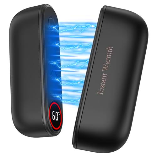 Calentador de Manos, 4000mAH*2 Calienta Manos, 3 Niveles de Calor hasta 60ºC
