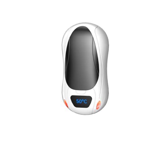 Calentador de Mano Recargable de 5000 mAh*2 Packs, Calentador de Mano eléctrico magnético para Bolsillos y Guantes en Invierno frío