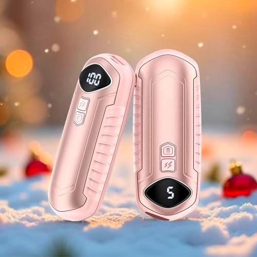 Calentador de manos recargable, 2 unidades, calentador eléctrico portátil de 6000 mAh