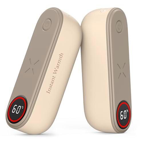 Calentador de Manos, Temperatura 45-60℃, Recargable 4000mAH*2 Calienta Manos