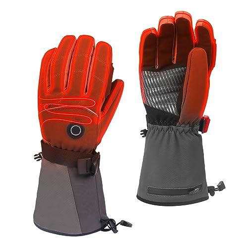 PROSmart Guantes Calefactables para Hombre y Mujer: Calentador de Manos Eléctrico Impermeable para Bicicleta Moto