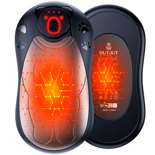 OUTJUT Calentador de Manos 2 EN 1, Calienta Manos Electrico con 12000mAh