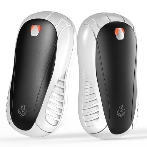 FANDLISS Calentador de manos eléctrico Split 2 unidades calentador de bolsillo portátil 6000 mAh recargable USB calentadores de mano 3 niveles de calor