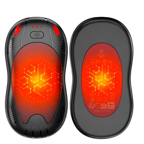 FANDLISS Pack de 2 Calienta Manos Recargables, Calentador de Manos 10000 mAH