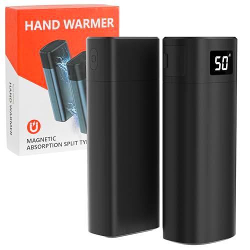 Cecaylie Calentador de manos eléctrico magnético 5000 mAh X2 doble calefacción