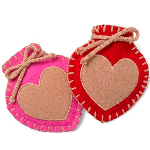 Juego de calentadores de manos con funda de punto o forro polar