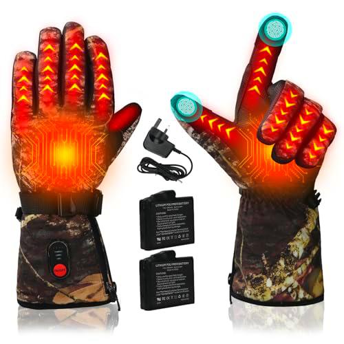 Lychee Guantes calefactables eléctricos recargables para hombres y mujeres