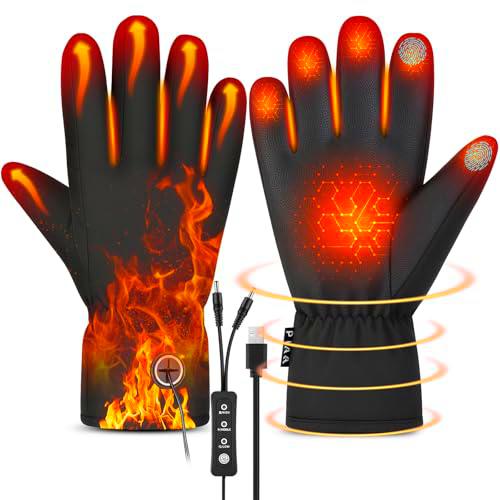 Lomffy Guantes Calefactables USB para Hombre Mujer