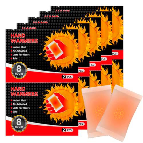 10 Pares Calentadores de Manos, Calentadores de Bolsillo activados por Aire