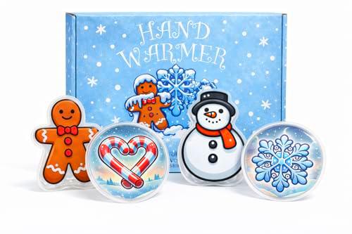 VON STEINEICH Juego de 4 calentadores de bolsillo, calentadores de manos para doblar