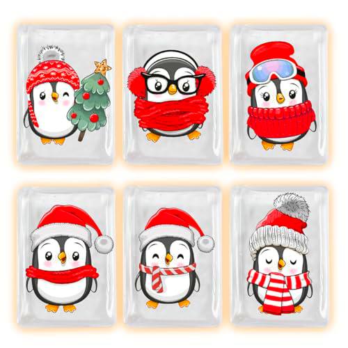 Calentadores de Bolsillo Reutilizables, 6 Piezas Calienta Manos de Gel Portatil