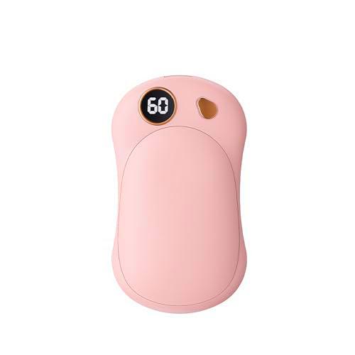 OKYUK Calentador de Manos de 2 Unidades, Calentador de Manos magnético eléctrico Recargable con Capacidad de batería de 5000 mAh y 3 Niveles