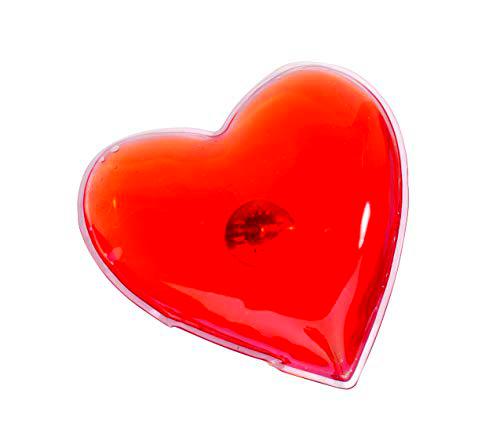 TOPICO Calentador de Manos Unisex Juvenil cálido corazón Rojo, 9 x 9 cm