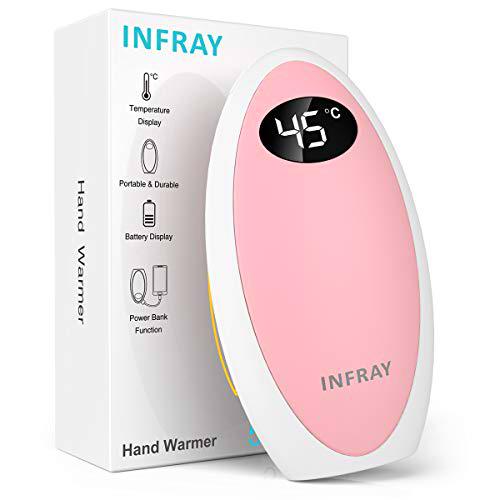 infray - Calentador de manos con batería externa (5200 mAh