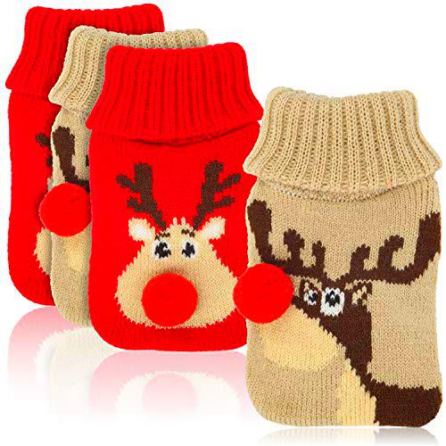 com-four® 4X Calentador de Bolsillo con Funda de Tela