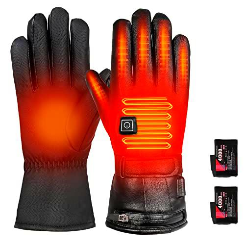 Qweidown Guantes Calefactables Antideslizante Impermeable