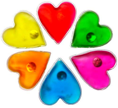 FILFIA Calentador de Manos en Forma de corazón, 6 Calentadores para Mantener Las Manos Calientes en Invierno