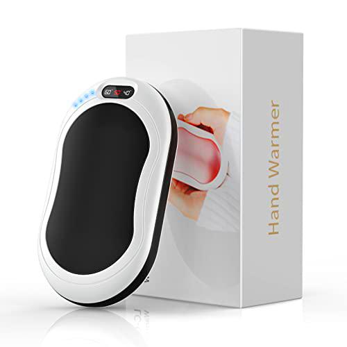 Lidasen Calentador de manos reutilizable, calentador de bolsillo eléctrico con banco de energía USB recargable