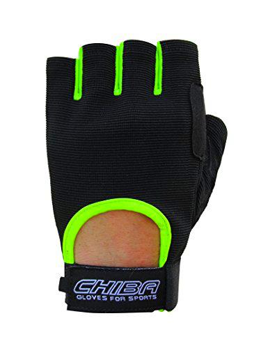 Chiba (Black/Neon Yellow Summertime Gloves, Unisex Adulto, L