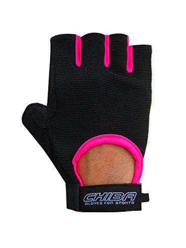 Chiba Summertime Gloves Pink, Unisex Adulto, Black/Neon Yellow, XL