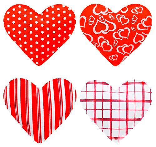 MIJOMA Juego de 4 calentadores de bolsillo en forma de corazón