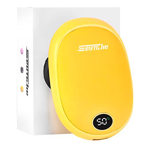 Seutgjie Calentador de manos 10000 mAh batería externa eléctrica calentador de bolsillo USB reutilizable