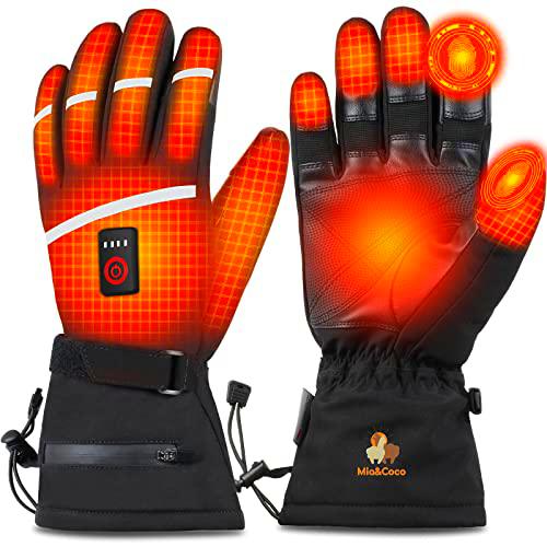 Guantes calentados, L, Negro, HG-BL02