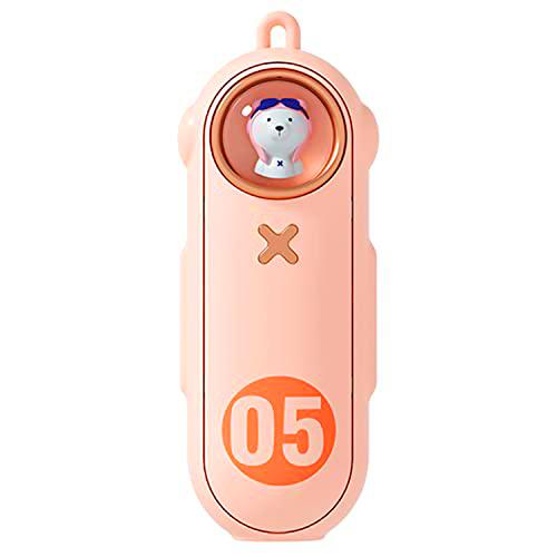 Calentador de Manos eléctrico portátil Calentador de Bolsillo Reutilizable con Banco (Rosa)