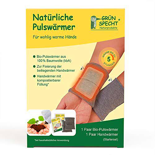 GrünspECHT Naturprodukte 145-V2 - Calentador natural de pulso (65 g), color gris