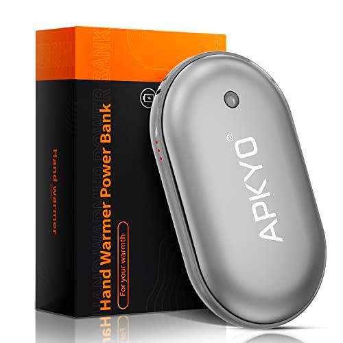 APKYO Calentador de manos con banco de energía, calentador de manos recargable