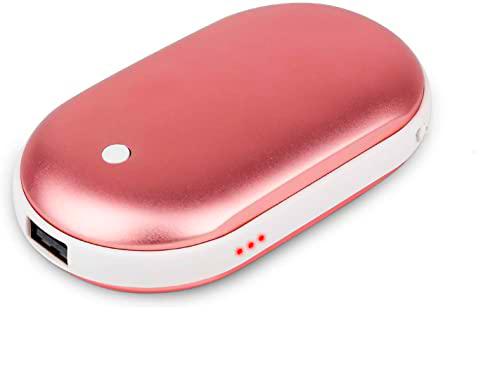 Calentador de manos recargable USB 2 en 1 mini cargador cargador portátil calentador de manos eléctrico portátil regalo de invierno perfecto para mujeres hombres
