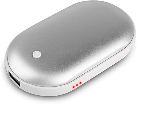 Calentador de manos recargable USB 2 en 1 mini cargador cargador portátil calentador de manos eléctrico portátil regalo de invierno perfecto para mujeres hombres