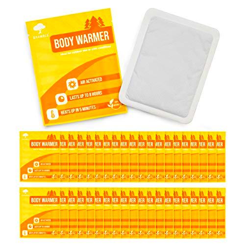 Paquete de 40 Calentadores de Cuerpo Ecológicos - Parches de calor activados por aire de hasta 10 horas de calor.