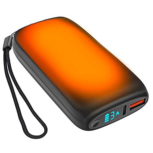 Calentador de manos eléctrico reutilizable, banco de energía 10000 mAh USB portátil