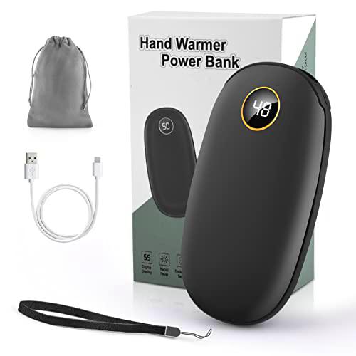 Calentador de manos recargable 2 en 1 y banco de energía USB