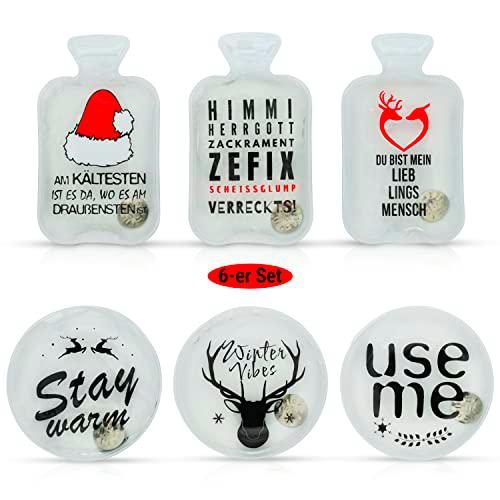 OLLEENO® Calentador de manos para doblar (juego de 6) reutilizable para días fríos