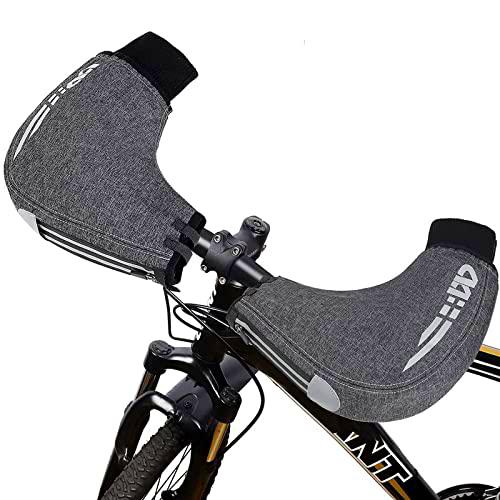 1 par de guantes calentadores de manos para bicicleta