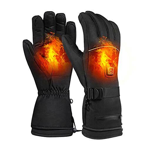 Baceyong, guantes calefactores de moto calefactores con batería recargable para trekking al aire libre
